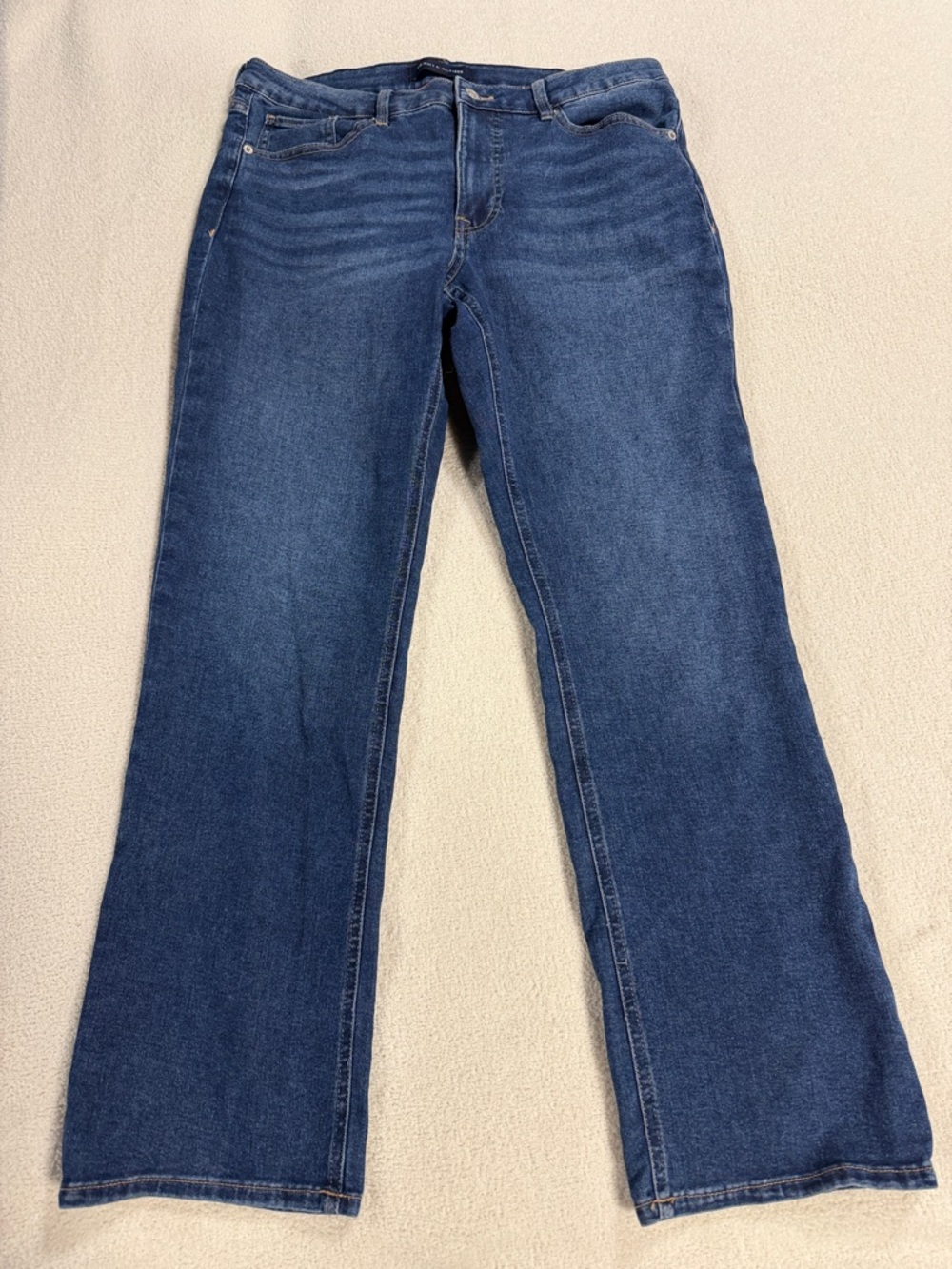 Women's Dark Blue Straight Leg Jeans